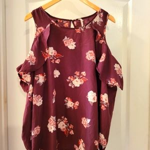 Cold shoulder blouse